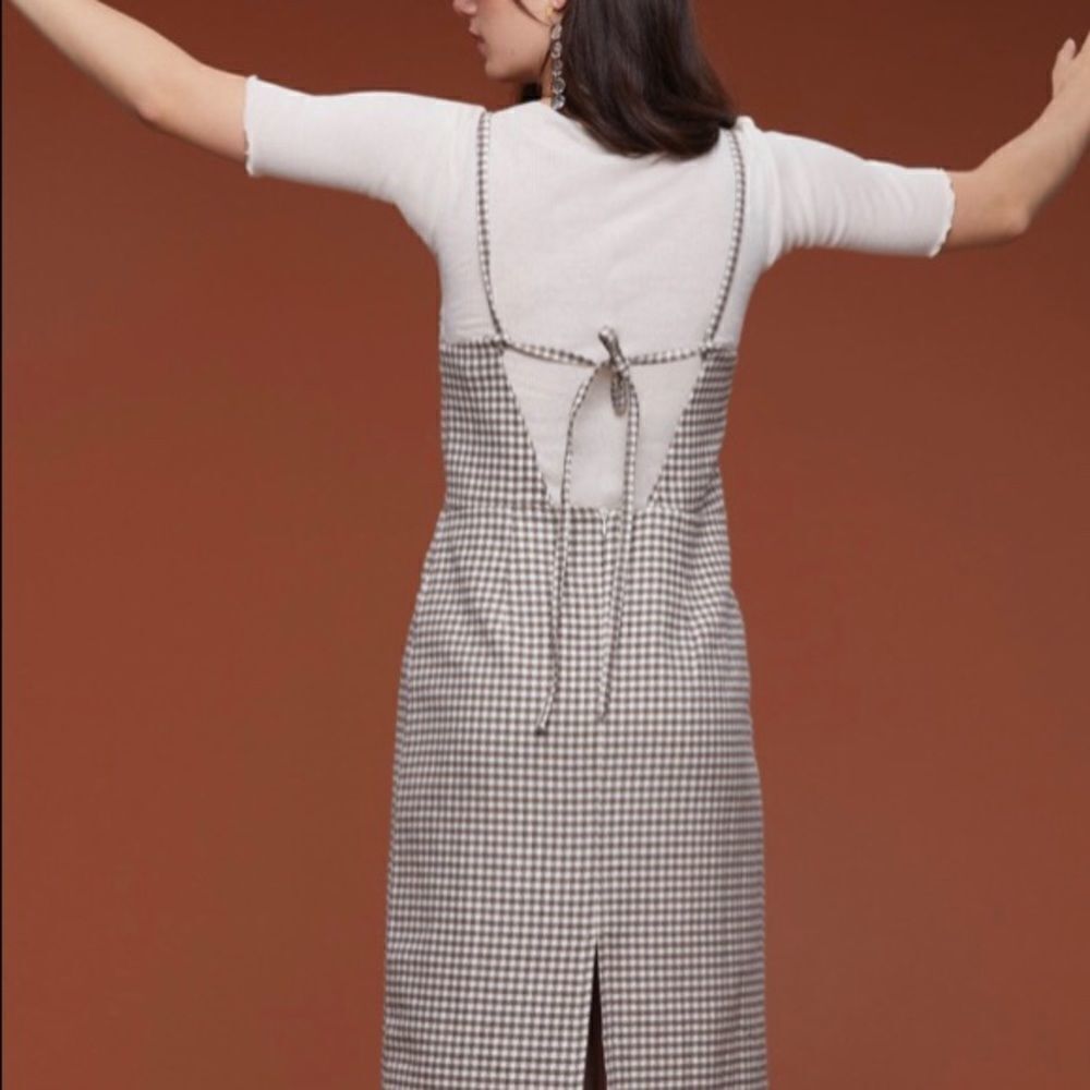 NWOT Anthropologie Rita Row Gingham  Dress size L - Picture 5 of 8